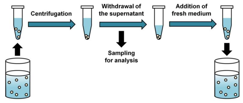 Fig.3 Sample and separate method for in vitro drug release of nanoformulations.