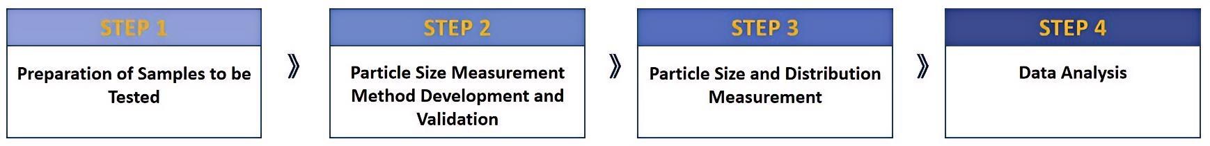 Fig. 1. Our particle size analytical service process.