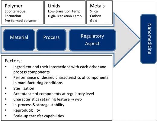Fig.2 The process parameters for pilot scale-up nanoformulation development.