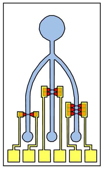 Fig.3 Illustration of a lab-on-a-chip microfluidic device.