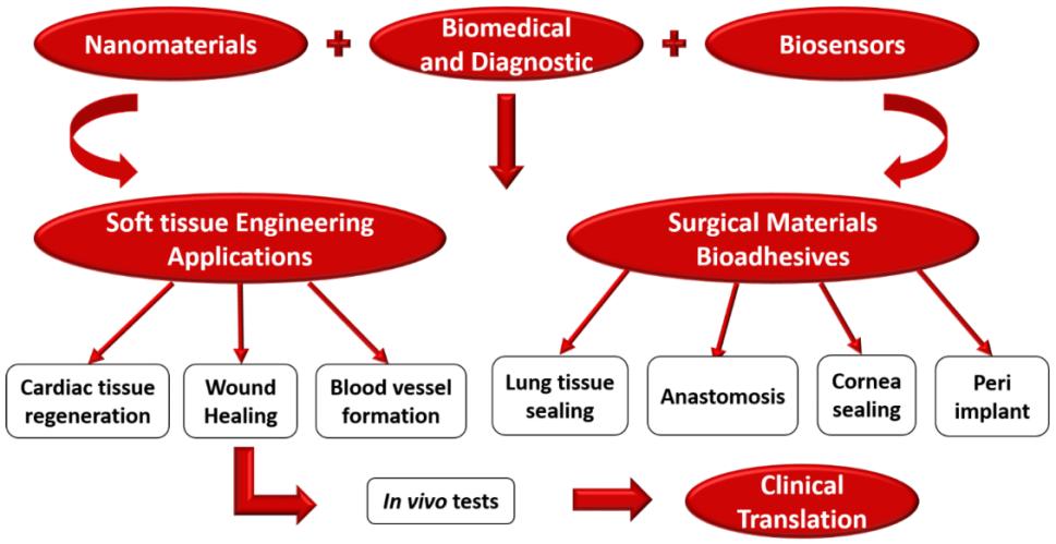 Fig.2 Biomedical and diagnostics applications of nanobiosensors.