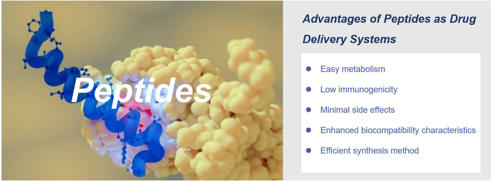 Fig.1 Benefits of peptide-based delivery systems.