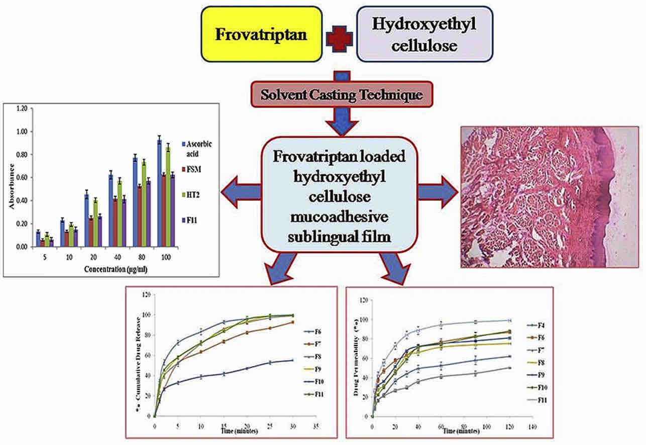 Fig.1 Formulation and design of mucoadhesive sublingual film.