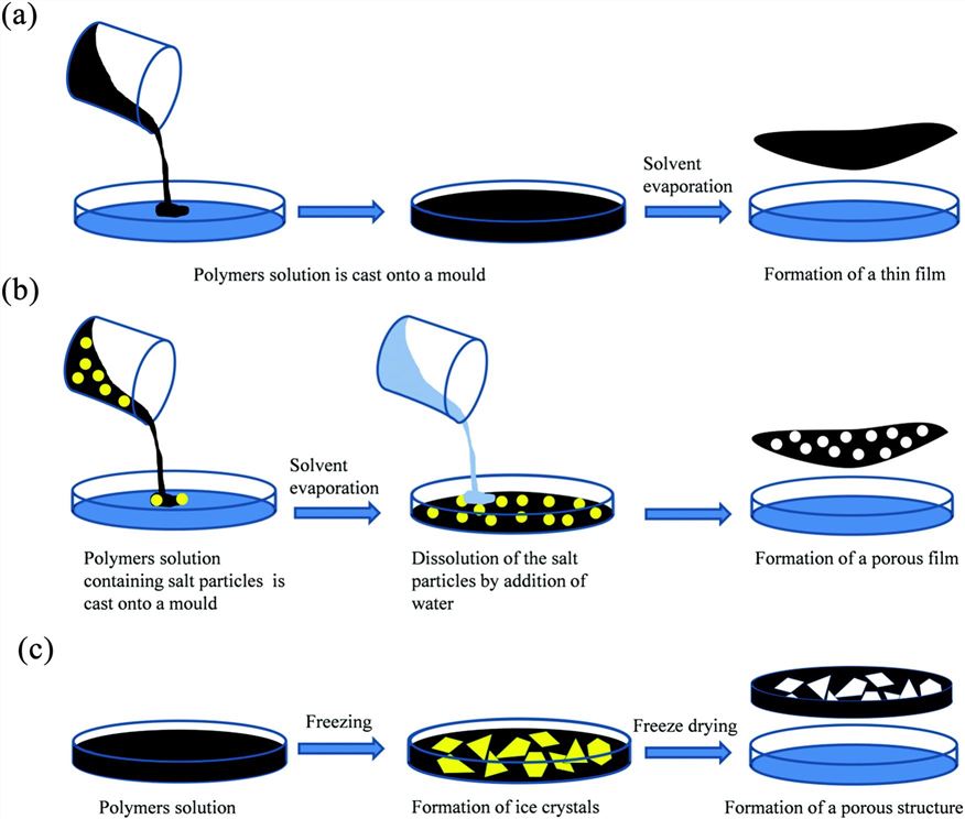 Fig.3 Solvent casting technology.
