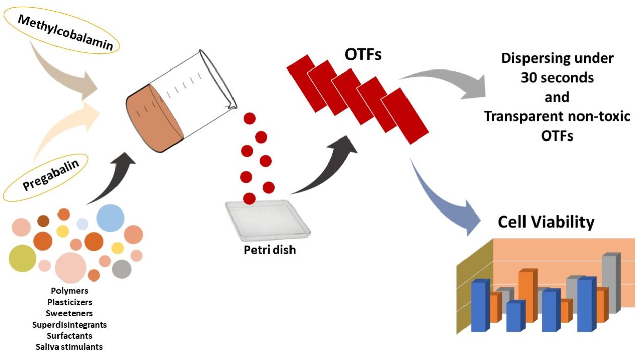 Fig.2 Preparation and Characterization of Fast Dissolving Thin Films.