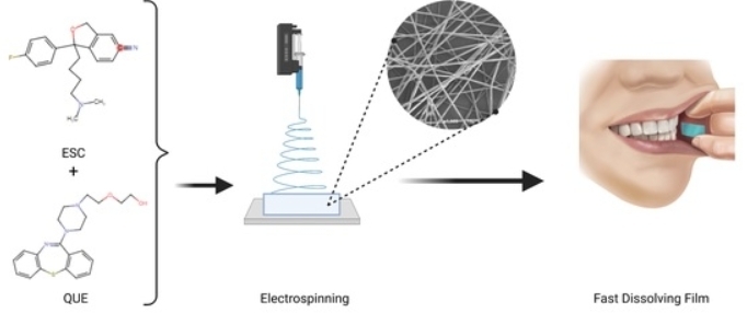 Fig.1 Fabrication and Characterization of Fast-Dissolving Films.