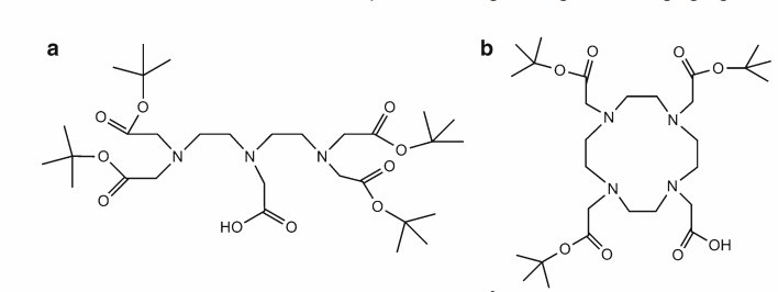 Fig. 2 DTPA and DOTA structures.