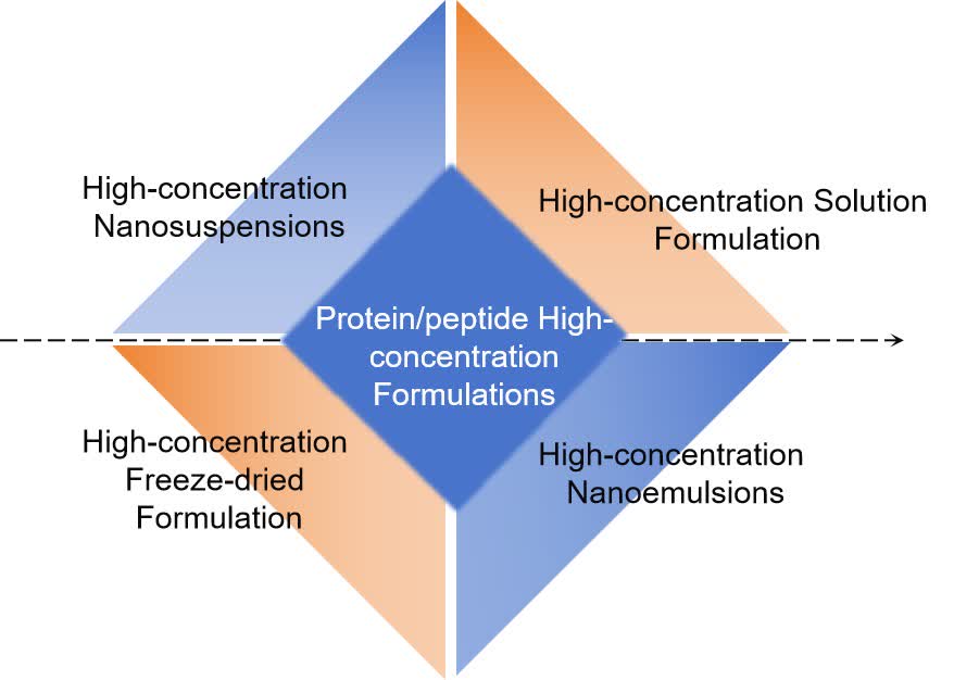Fig. 1 Protein/peptide high-concentration formulation.