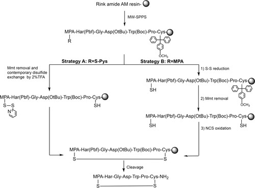 Fig. 2 Fully automated microwave-assisted synthesis of eptifibatide.